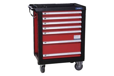 Cofan – Carro Herramientas 7 Cajones Mod. Security | Sistema Antivuelco y Cerradura | Ruedas con Freno | Acero Epoxi